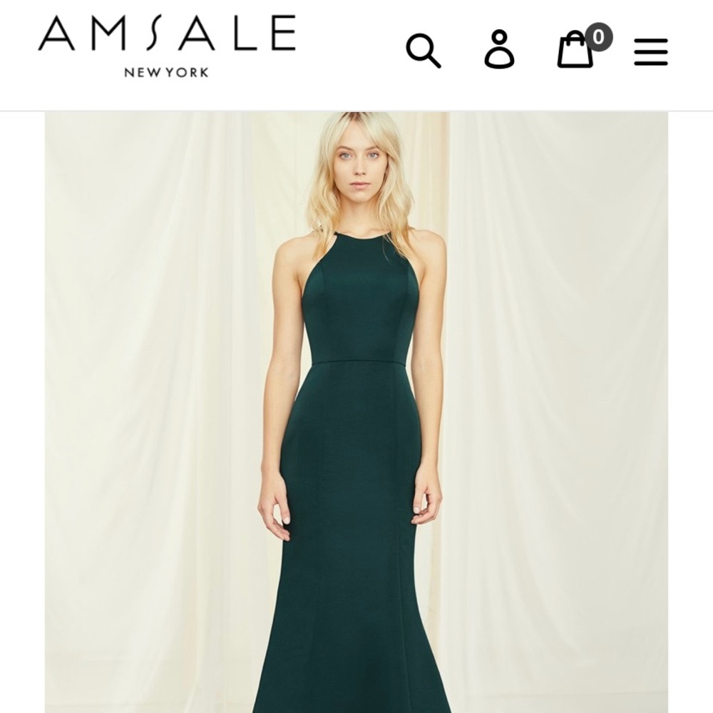 Amsale Carter Bridesmaid dress size 2-4